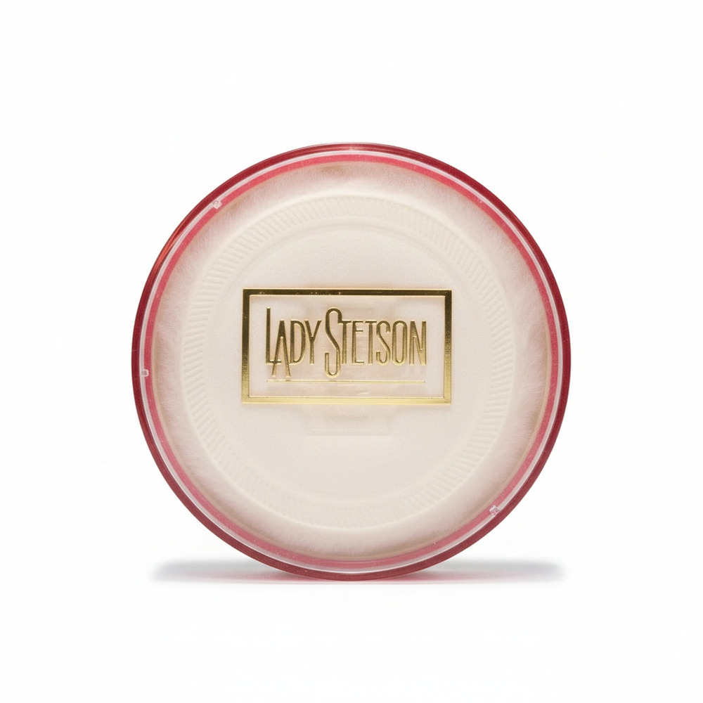 Lady Stetson Vintage Body Dusting Powder Coty Talc Sealed Puff Vanity Collector